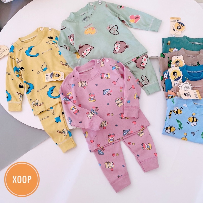 HOT ! BỘ COTTON CẠP CAO QUẢNG CHÂU NHIỀU HOẠ TIẾT CHO BÉ(8-16kg)