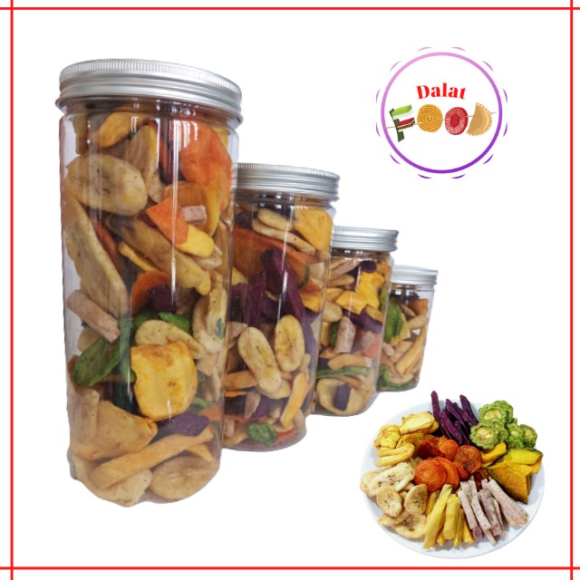 Trái Cây Hoa Quả Sấy Thập Cẩm 500g Bánh Kẹo Tết