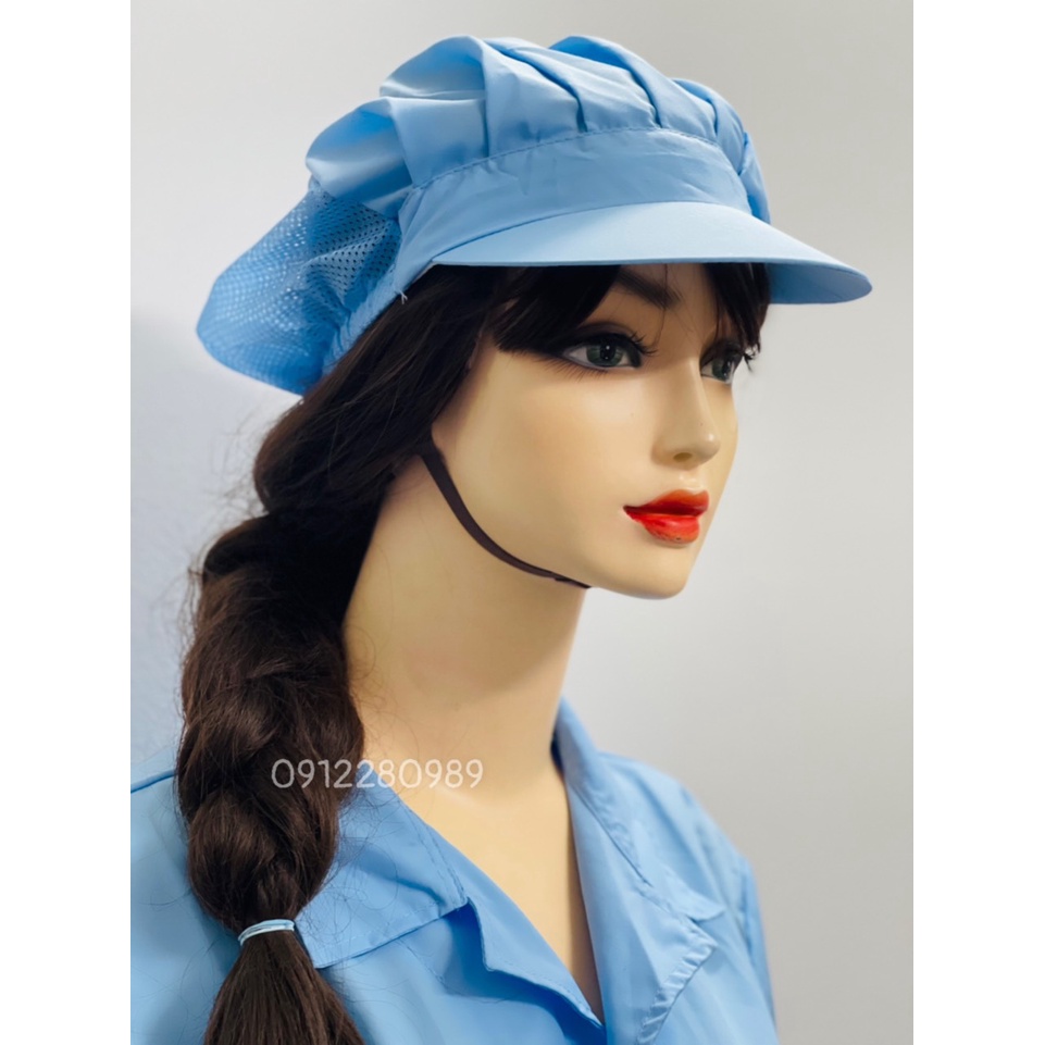 3 bộ đồng phục công nhân ngành thực phẩm, thủy sản_ Hình chụp thật