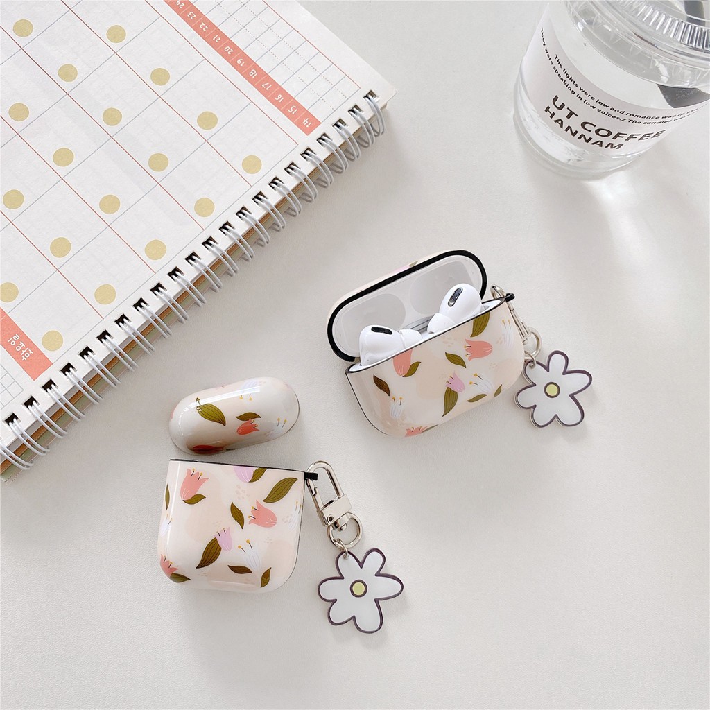 Ốp silicon cho hộp tai nghe họa tiết hoạt hình hoa lá cho iPhone AirPods Pro AirPods 1/2 | BigBuy360 - bigbuy360.vn