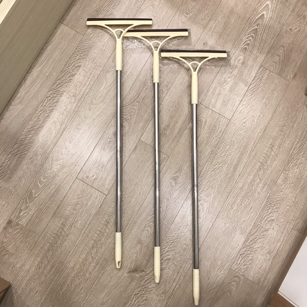 Cây lau kính dài, dụng cụ lau kính cán inox dài 1m