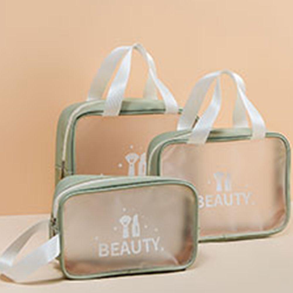 Túi Đựng Mỹ Phẩm Trong Suốt Bằng Nhựa PVC Có Khóa Kéo Tiện Dụng