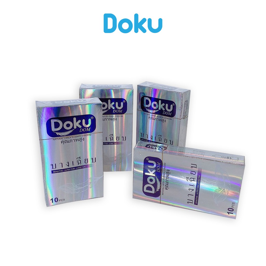 Bao Cao Su DOKU Dom Bạc Trơn - BCS Kéo Dài Thời Gian Quan Hệ Hàng chuẩn Thái Lan