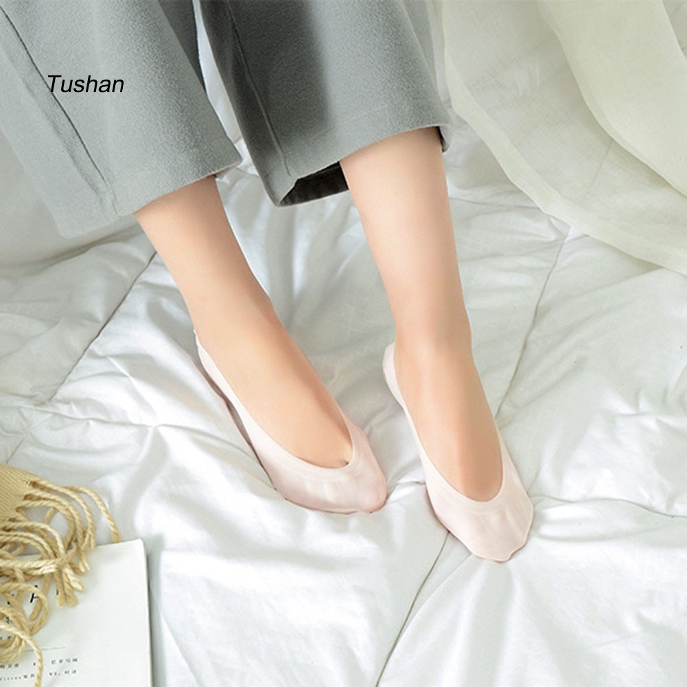TUSH Women Low Cut Solid Color Invisible Trainer Ballerina Footsies Soft Boat Socks | BigBuy360 - bigbuy360.vn