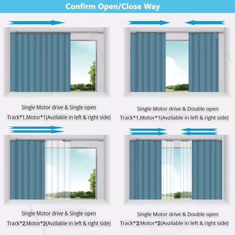 Ray rèm tự động Full phụ kiện cho động cơ rèm DOOYA XIAOMI AQARA TUYA EWELINK...