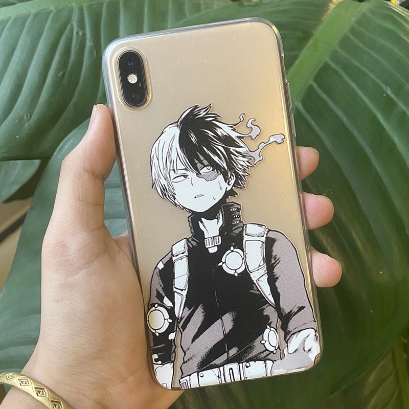 Ốp lưng Iphone Anime My Hero Academia Mã PCMHA13 in hình các nhân vật bằng nhựa dẻo trong suốt