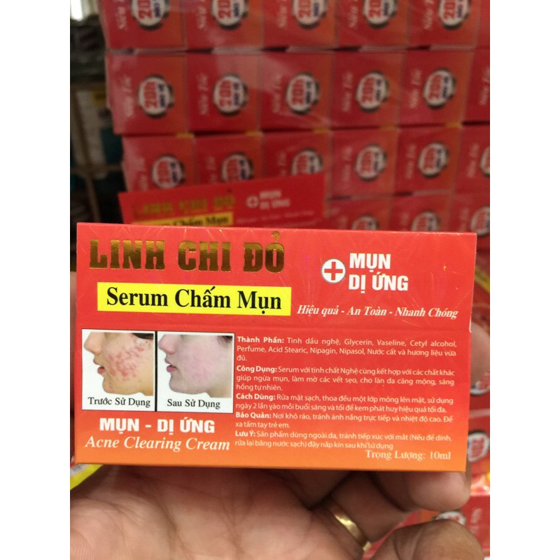 Serum chấm mụn LINH CHI ĐỎ 10ml