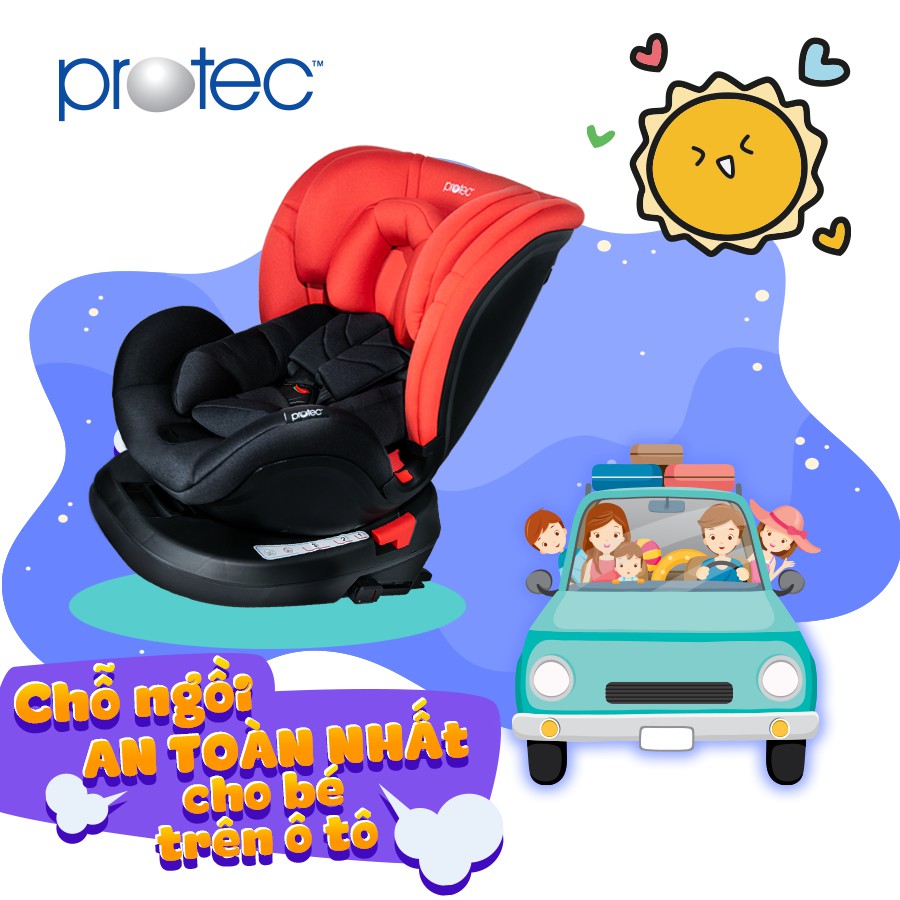 Ghế ngồi ô tô cho bé PROTEC BC800F, an toàn, thoải mái cho trẻ em từ 0 - 12 tuổi