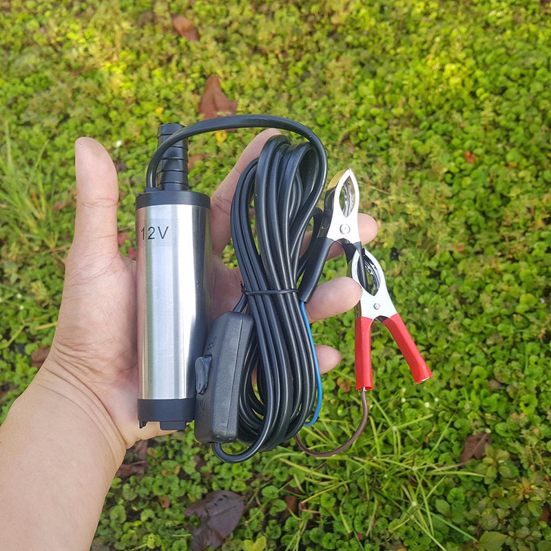 Máy bơm chìm mini 12 volt kẹp