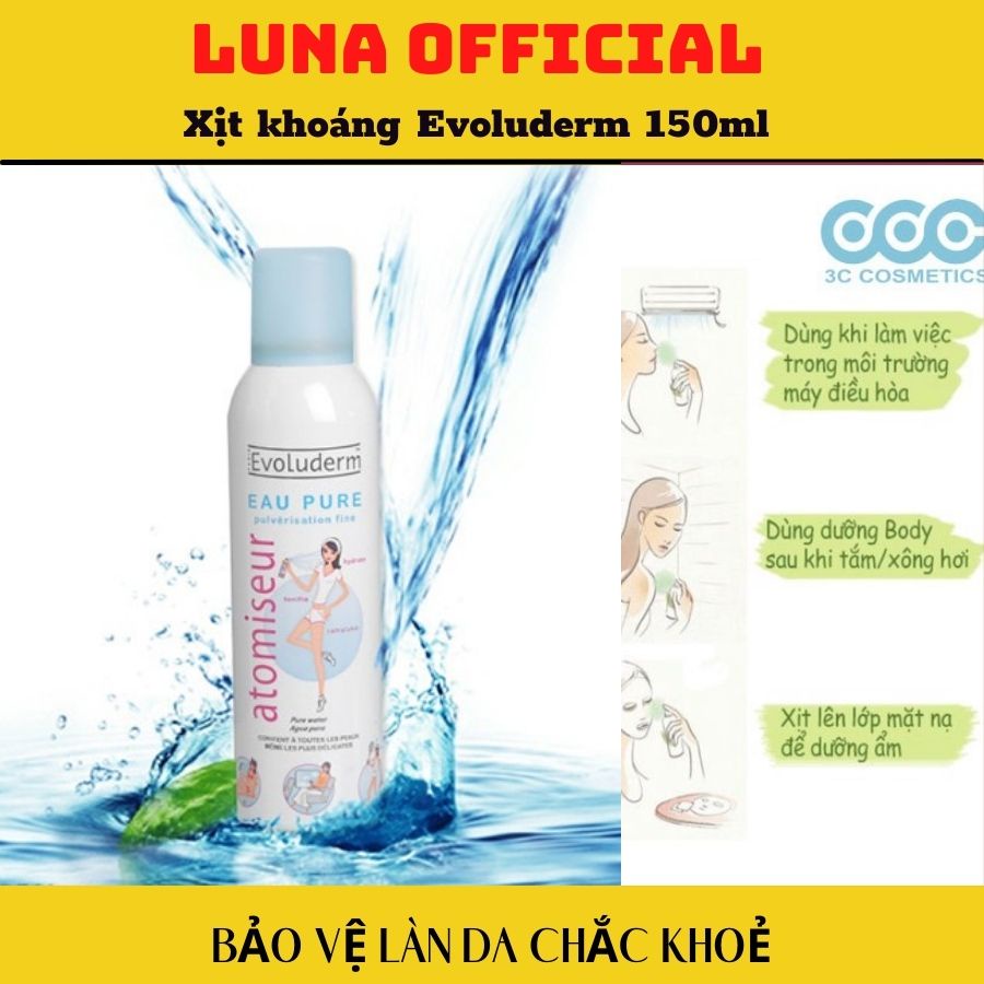 { Hot Trend !!! } Nước Xịt Khoáng Pháp Evoluderm 150ml | WebRaoVat - webraovat.net.vn