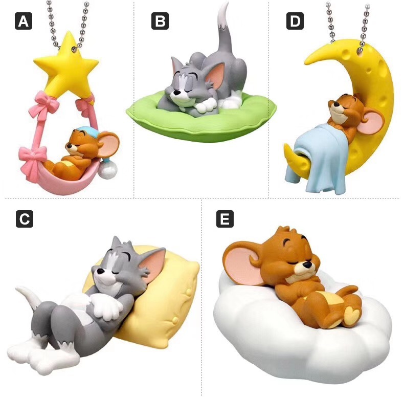 Set 5 Mô Hình Đồ Chơi Nhân Vật Hoạt Hình Tom And Jerry