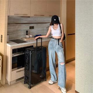 Quần Ống Rộng Lưng Cao Thời Trang Dành Cho Nữ