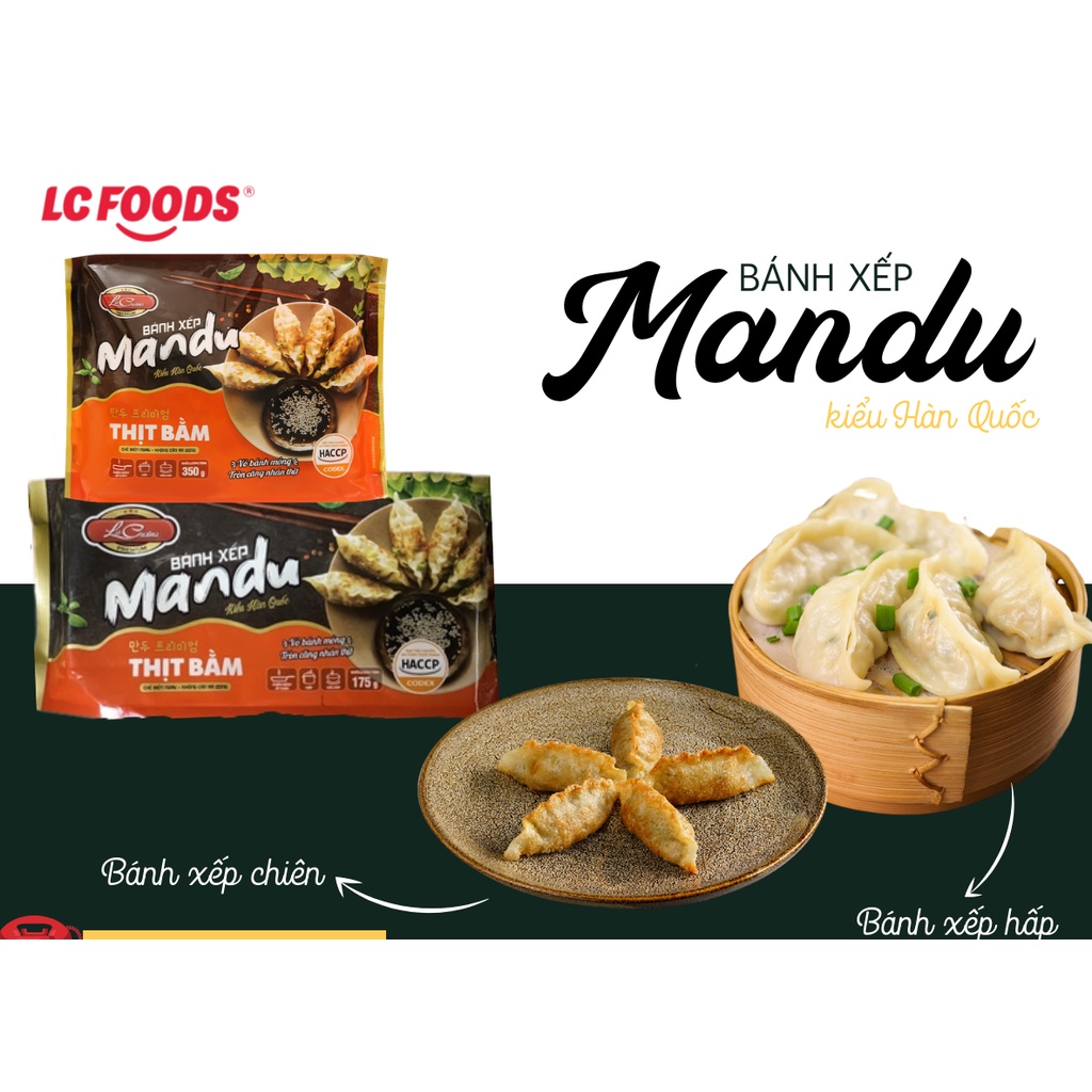 Bánh xếp Mandu nhân thịt bằm Lc Foods
