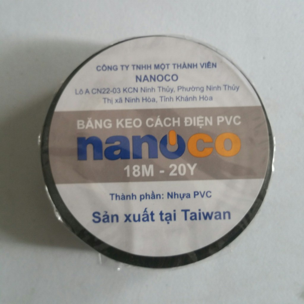 ⚡GIAO HỎA TỐC⚡ Băng keo điện NANOCO màu đen