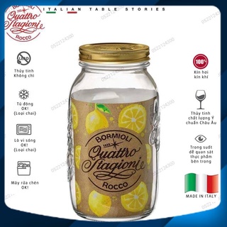 Hũ thủy tinh nắp vặn quattro - bormioli rocco - 1500ml @359920