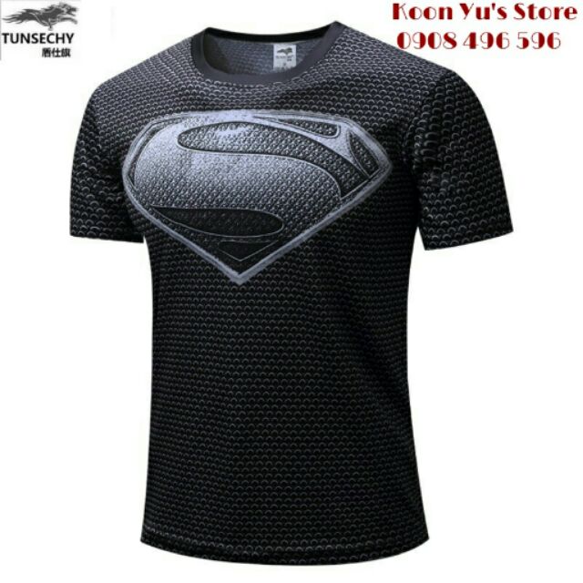 ĐỘC ĐÁO Áo tập Gym ngắn tay DC Comic