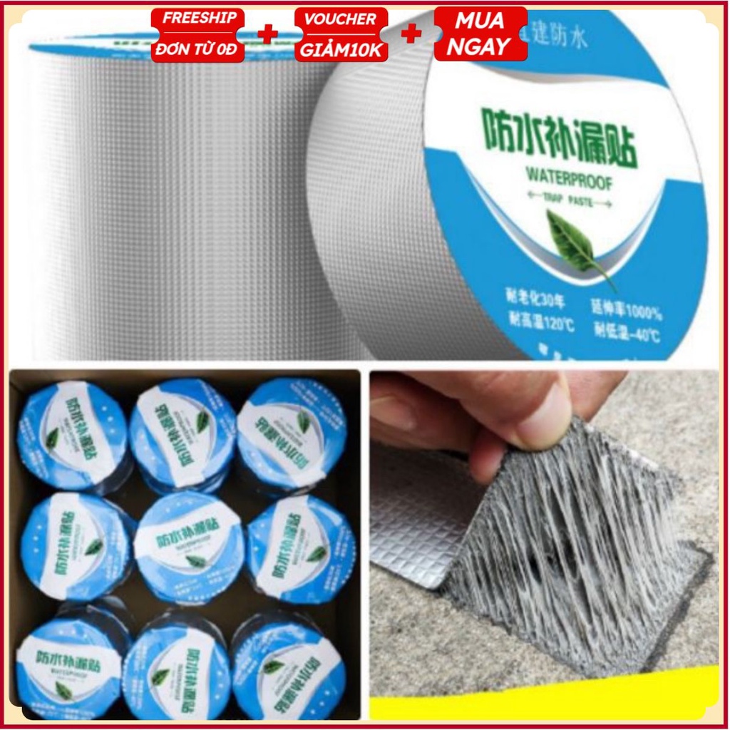 #Băng Keo Nhôm Bạc Siêu Dính Chống Thấm Nước - Chống Dột Nhà - Chịu Nhiệt Tốt