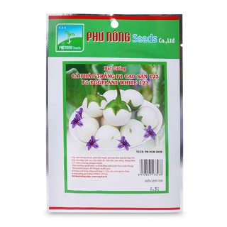 Hạt giống Cà pháo trắng Cao sản 123 Phú Nông (PN133268) - Gói 0.5g