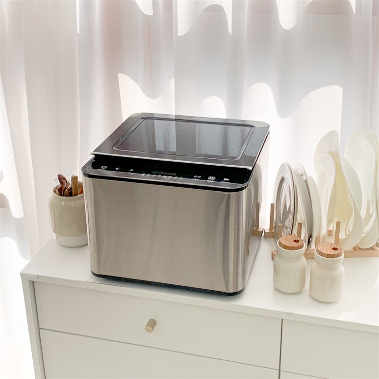 Máy rửa sóng siêu âm Neebot lớn_ xám bạc (JSK-19025)