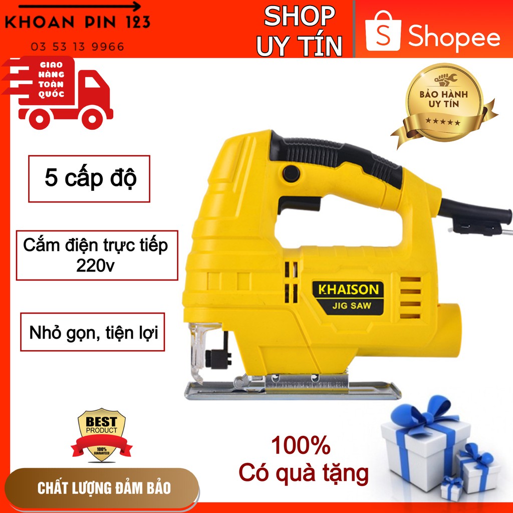 Máy cưa lọng cầm tay nhỏ gọn Khaison 220v 580w (màu ngẫu nhiên)