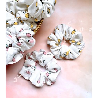 {Ảnh thật} SCRUNCHIES QUẢ CHANH LEMON CUTE, CỘT TÓC VẢI THỜI TRANG NỮ