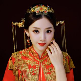 Có sẵn mẫu 9. Bộ trâm cài đầu cô dâu cổ trang trung quốc