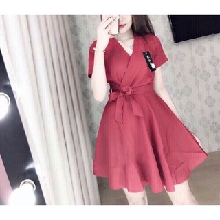 Đầm dự tiệc dáng xòe cổ tim đẹp lộng lẫy 3 màu xinh