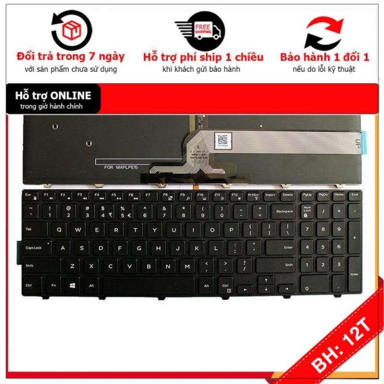 [BH12TH] 🎁 Bàn Phím Laptop Dell Inspiron 15-3000 3541 3542 3558 3878 5545 5547 5548 5542 5558 5559 CÓ ĐÈN – LOẠI TỐT