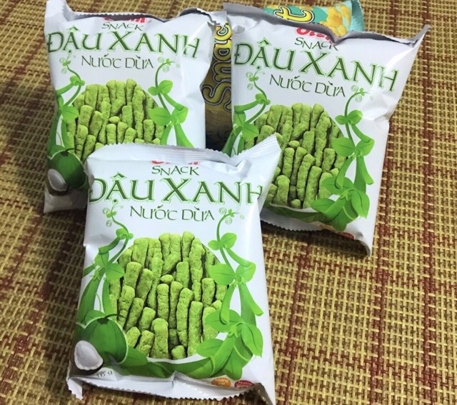 Bịch 20 Gói Snack Oishi Đậu Xanh Nước Dừa