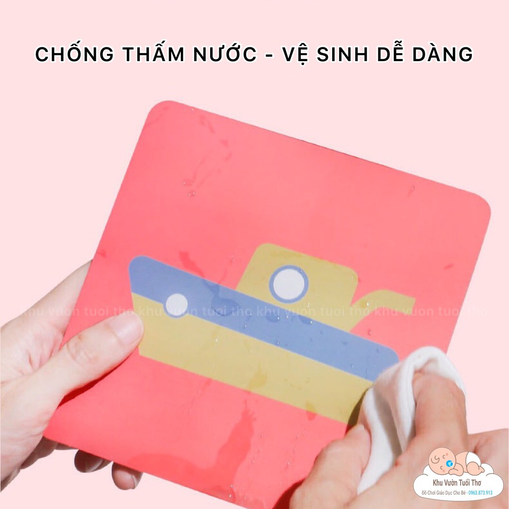 Thẻ kích thích thị giác cho trẻ sơ sinh - bộ 4 cuốn thẻ flash card giúp bé phát triển toàn diện