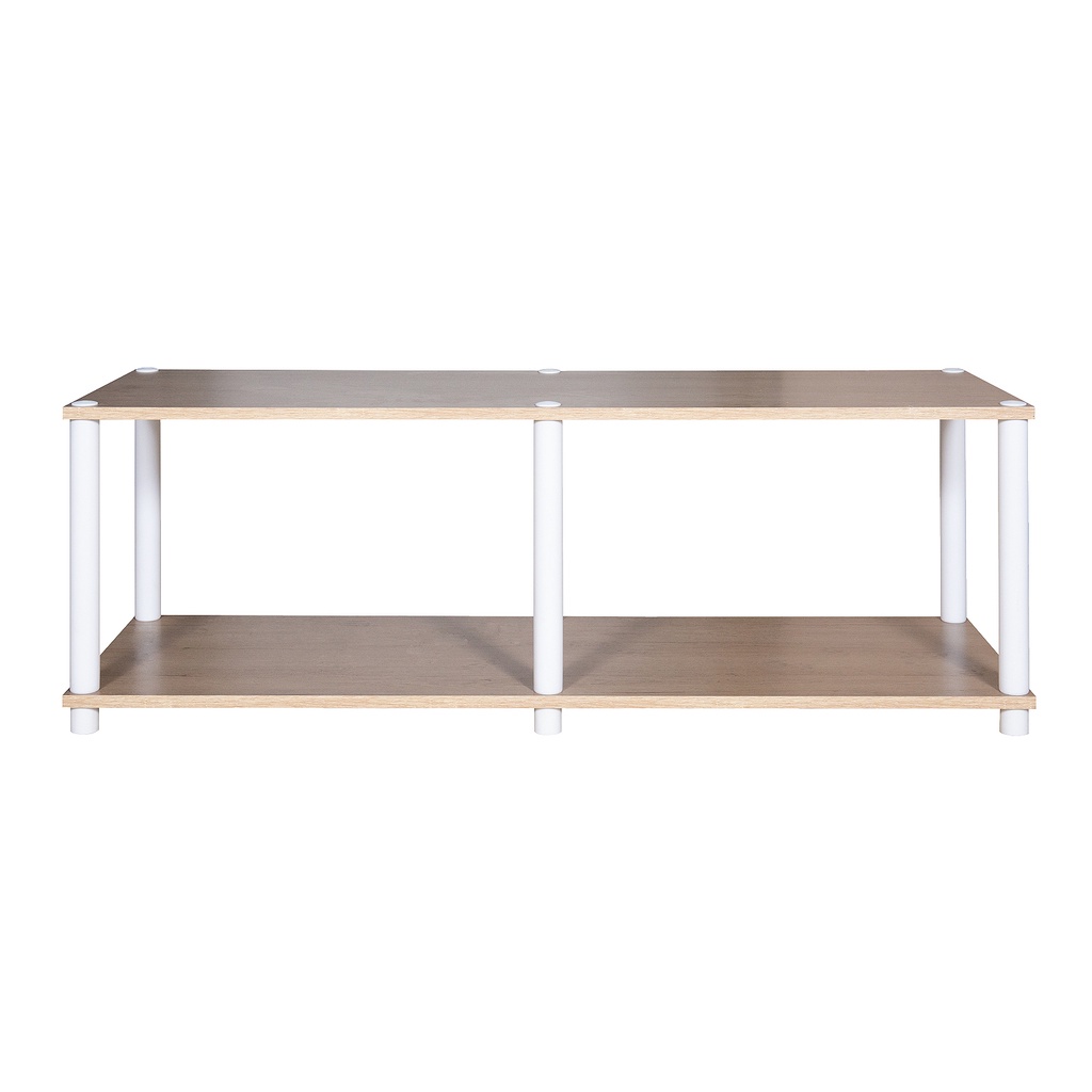 HomeBase ME LIVING kệ MDF đa năng 2 tầng ADA Thái Lan W60XD39XH41cm màu trắng/xám