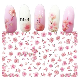 Sticker dán móng nail hoa đào Tết