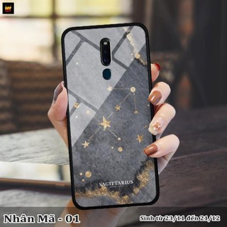 Ốp lưng kính 3D OPPO F11 Pro cung hoàng đạo cute