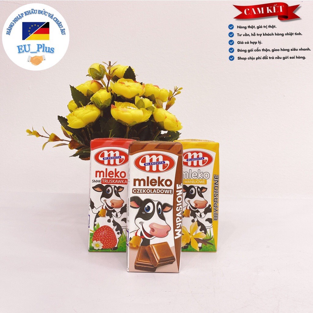 Thùng 30 hộp Sữa tươi Mleko 200ml