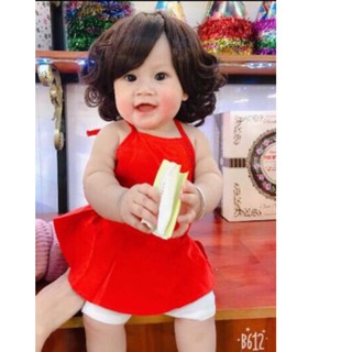 Tóc giả nguyên đầu xoăn ngắn dành cho bé - mã #1