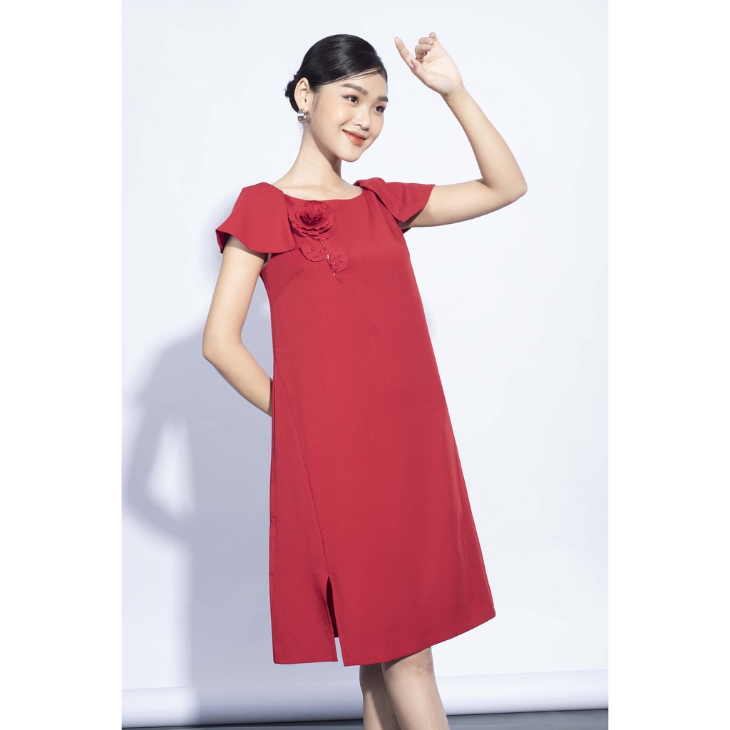 Đầm xuông, tay rơi, ngắn MMOutfit M-DA050221126