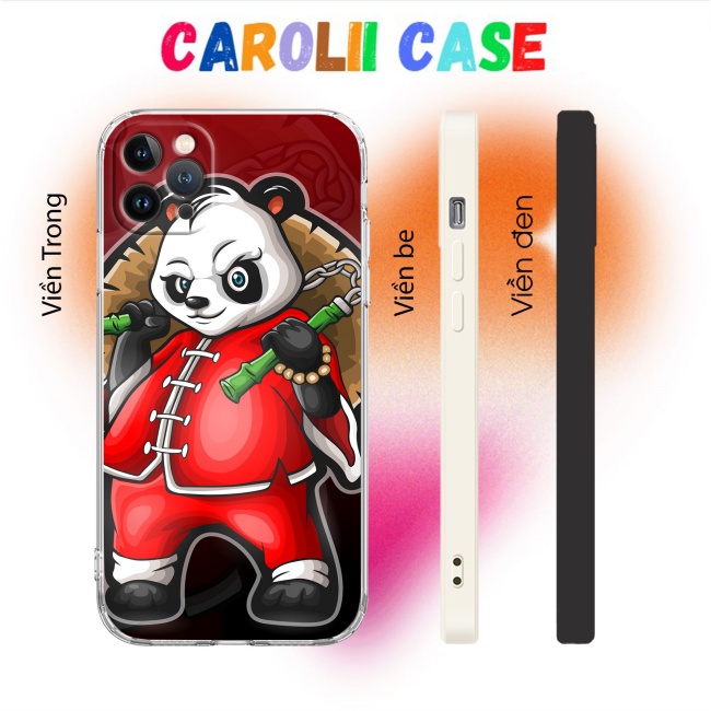 Ốp Bảo Vệ IP Pro Gấu Trúc Mặc Đồ Đỏ Carolii Shop pro 13 11 12 promax 7 8 plus xs X Xr MYS20220556
