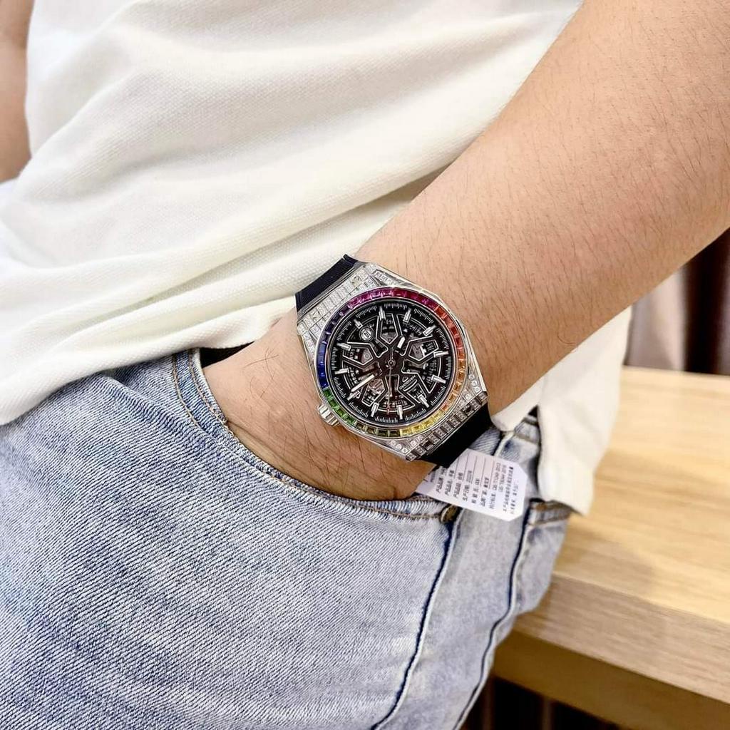 Đồng Hồ Chính Hãng Nam Hanboro,Máy Cơ Automatic,Size:42mm Full Box, Trẻ Trung,Cá Tính