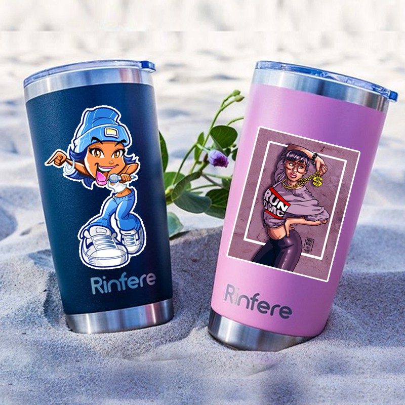 Sticker Hiphop Chống Nước Dán Mũ Bảo Hiểm Ván Trượt Điện Thoại Laptop | STK45 | Hình Dán Trang Trí Cắt Sẵn Dễ Bóc Dán