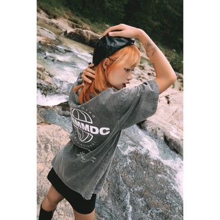 Grimm DC Áo Signature Destroyed collection | Worldwide tee // Grey