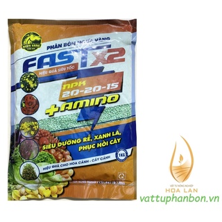 Fast x2 NPK 20-20-15 +Amino Phân Bón Ngựa Vàng - Siêu dưỡng rễ, Xanh lá, Phục hồi cây - #182A# 1kg