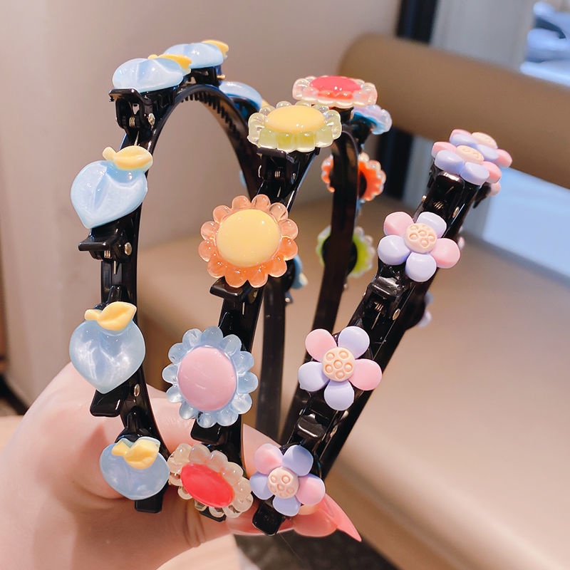 Băng Đô Cài Tóc Họa Tiết Hoa / Bướm / Dâu Tây Kiểu Công Chúa Dễ Thương Thời Trang Mùa Hè Cho Bé Gái