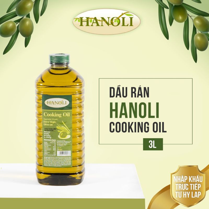 Dầu oliu Hanoli 3L