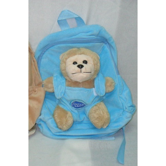 Ba lô con thú vải nhung mịn cho bé mẫu giáo. 35cm, con thú có thể tháo rời. v422