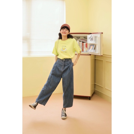 Sibling House - Áo thun tay ngắn hoạ tiết thêu nổi Egg tee