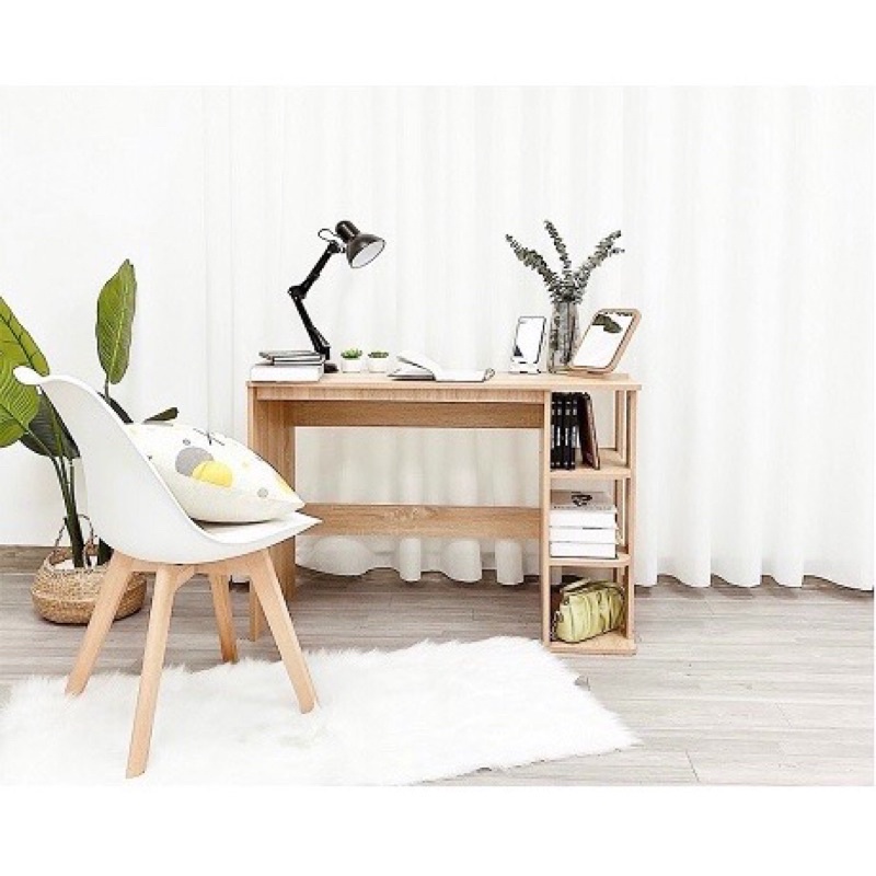 Bàn Làm Việc Hàn Quốc- Ảnh thạt Kèm Kệ Sách Đa Năng, Dùng Cho Học Sinh, Sinh Viên Học Bài, Làm Việc Chất Liệu Cao Cấp