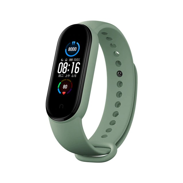 Dây đeo thay thế MiBand 5 silicon chính hãng Xiaomi Strap cho Mi Band 5 cao su mềm xịn đẹp rẻ siêu bền nhiều màu sắc