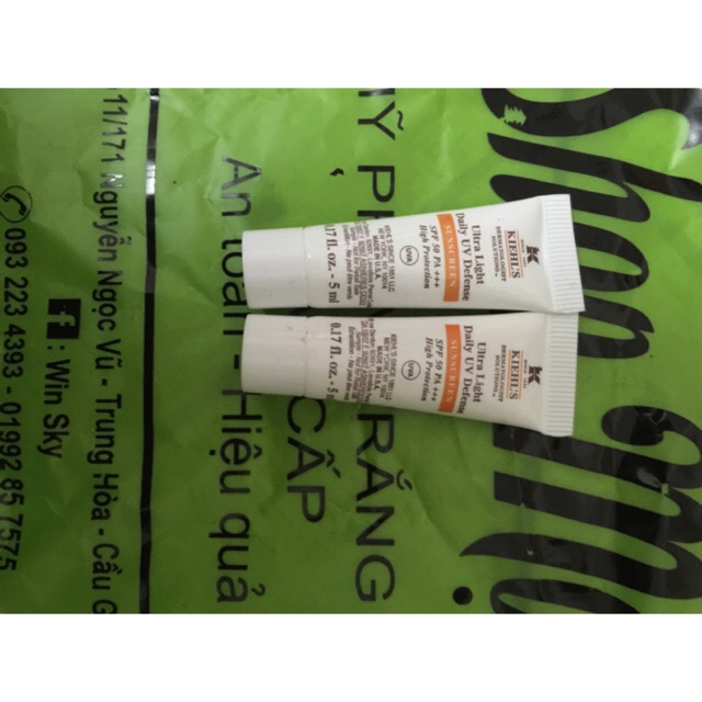 (Sale 100)Kem chống nắng Kiehl's 5ml