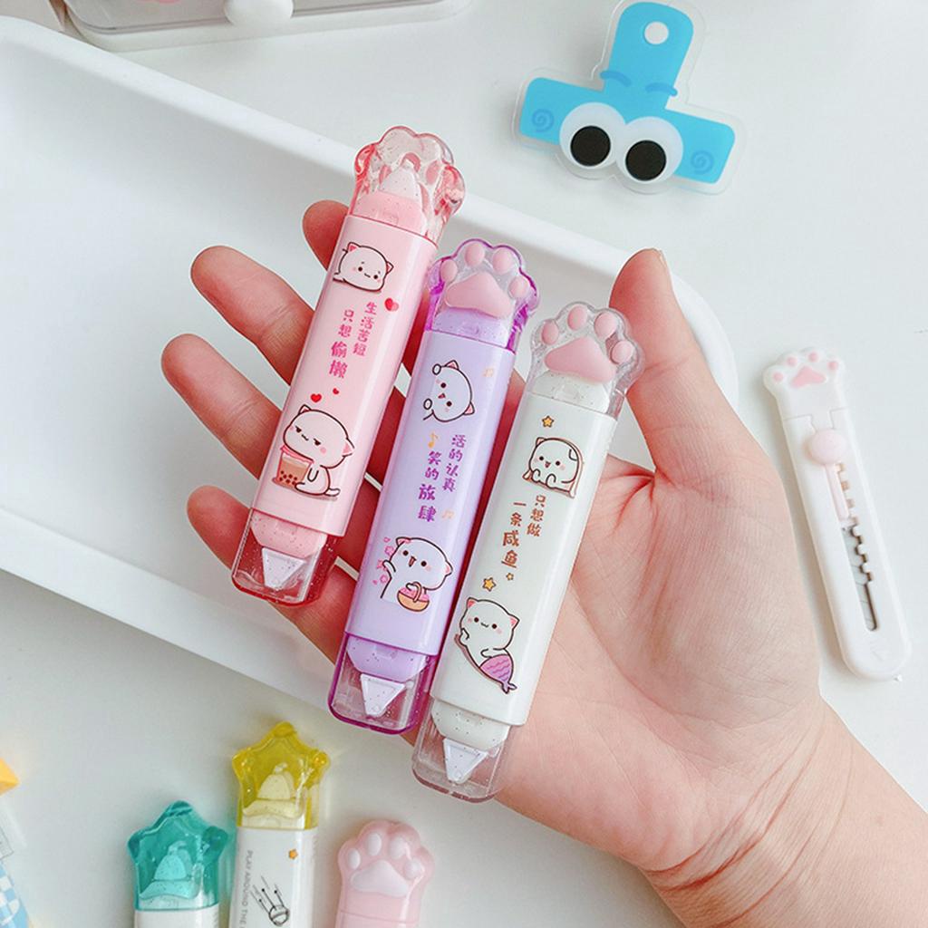 Bút Xóa Kéo 2 Trong 1 Kiểu Dáng Hoạt Hình Dễ Thương