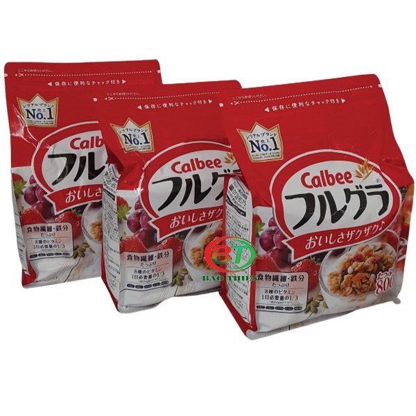 (Date 04/2022) Ngũ cốc hạt Calbee 800g Nhật Bản